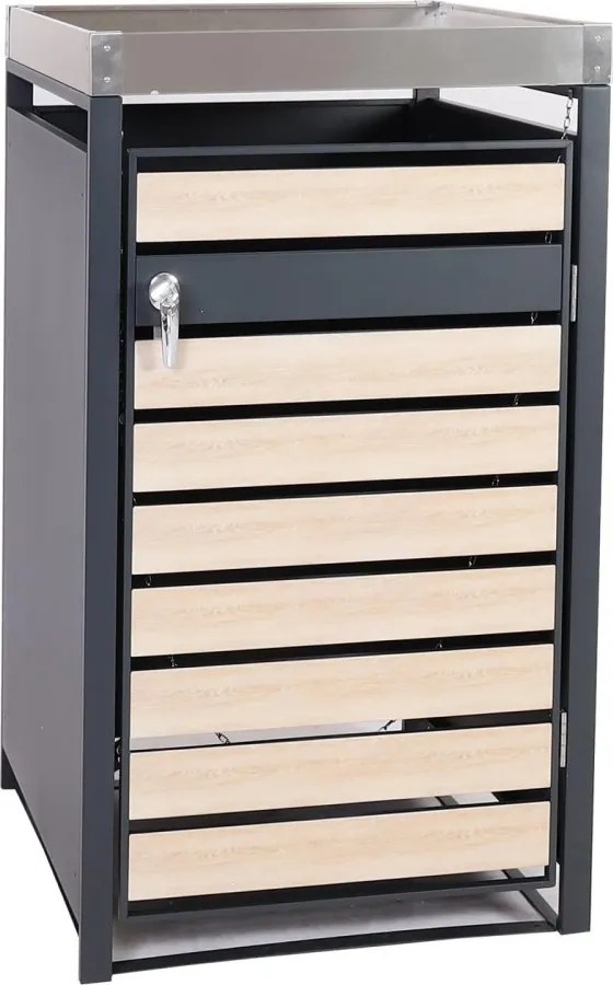 Prístrešok na smetiaku J81 so záhonom