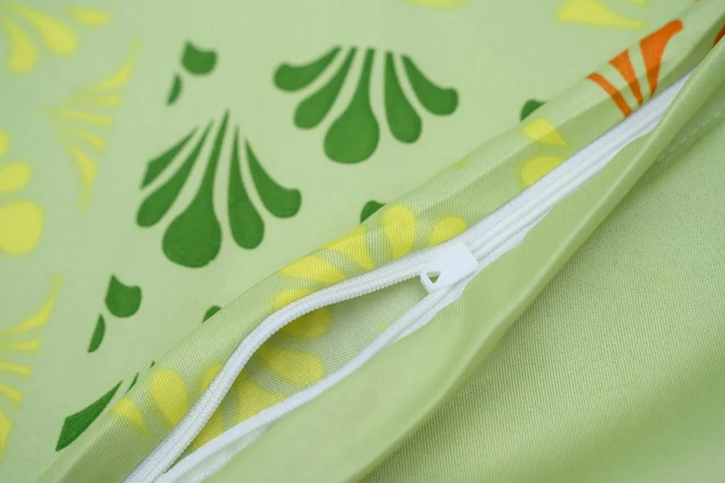 Obliečky z mikrosaténu VELLARI, zelené Rozmer obliečky: 70 x 90 cm | 140 x 200 cm