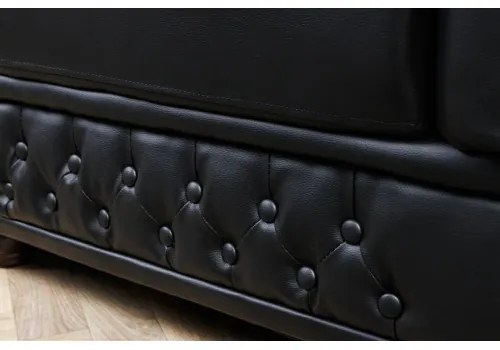 Kreslo 41448 Chesterfield Antique Čierna  - Komfort-nábytok