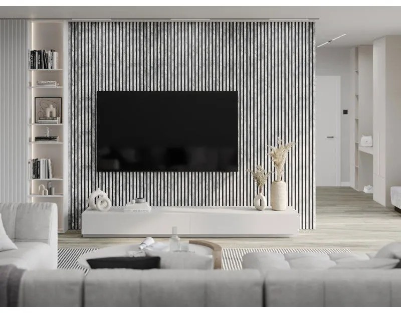 Mexen Lam-B, stenové lamely 275 × 31,5 cm, HDF doska 4 mm, dub bielený, S100-275317-2812-064