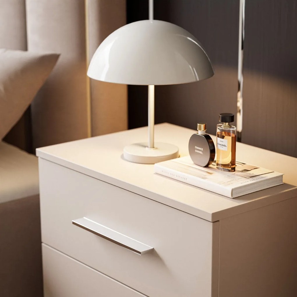 NOČNÝ STOLÍK MARION KAŠMÍR STRIEBORNÉ ÚCHYTKY