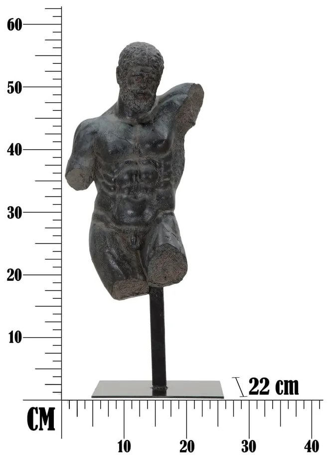 Čierna dekoratívna soška Mauro Ferretti Museum Man
