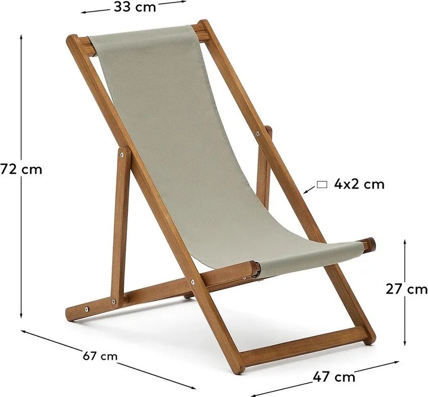 Detské záhradné ležadlo Adredna – Kave Home