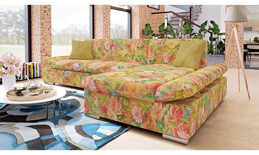 Rohová rozkladacia sedacia súprava Laviva Premium, Dostupné poťahy: Magic Velvet 2216 + Magic Velvet 2216 + Senegal 818, Strana: ľavá