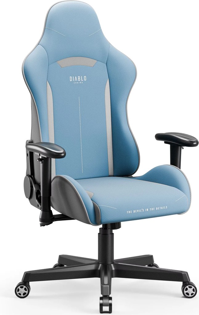 Látkové herné kreslo Diablo X-Starter, modré