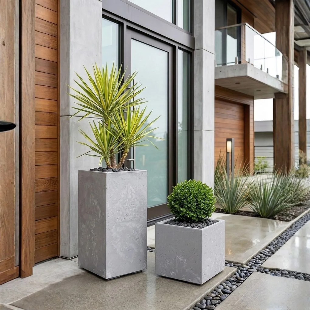 Sada 2 ks květináčů BETONIQUE 30x30/30x60 cm - výber z 4 prevedení