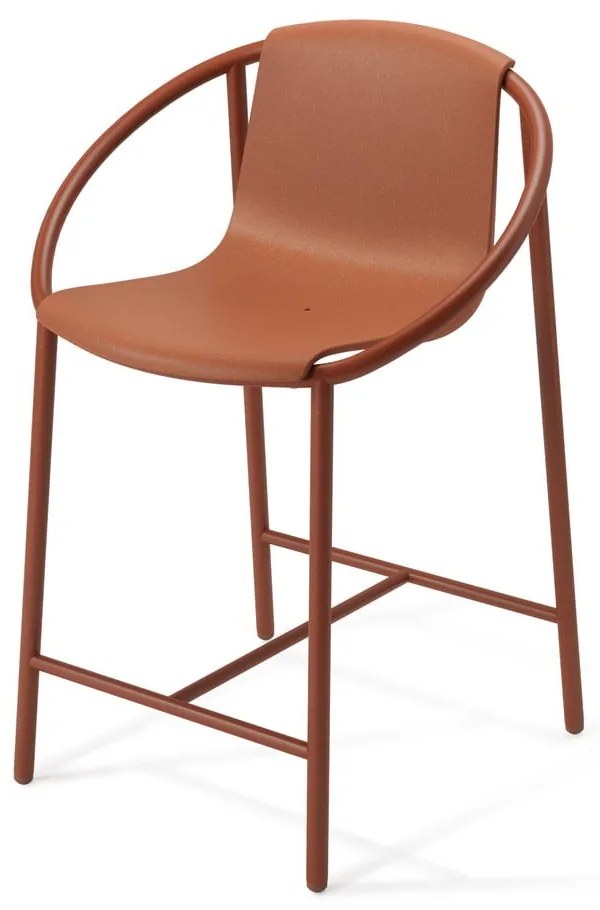 Plastová barová stolička v tehlovej farbe 90 cm Ringo – Umbra