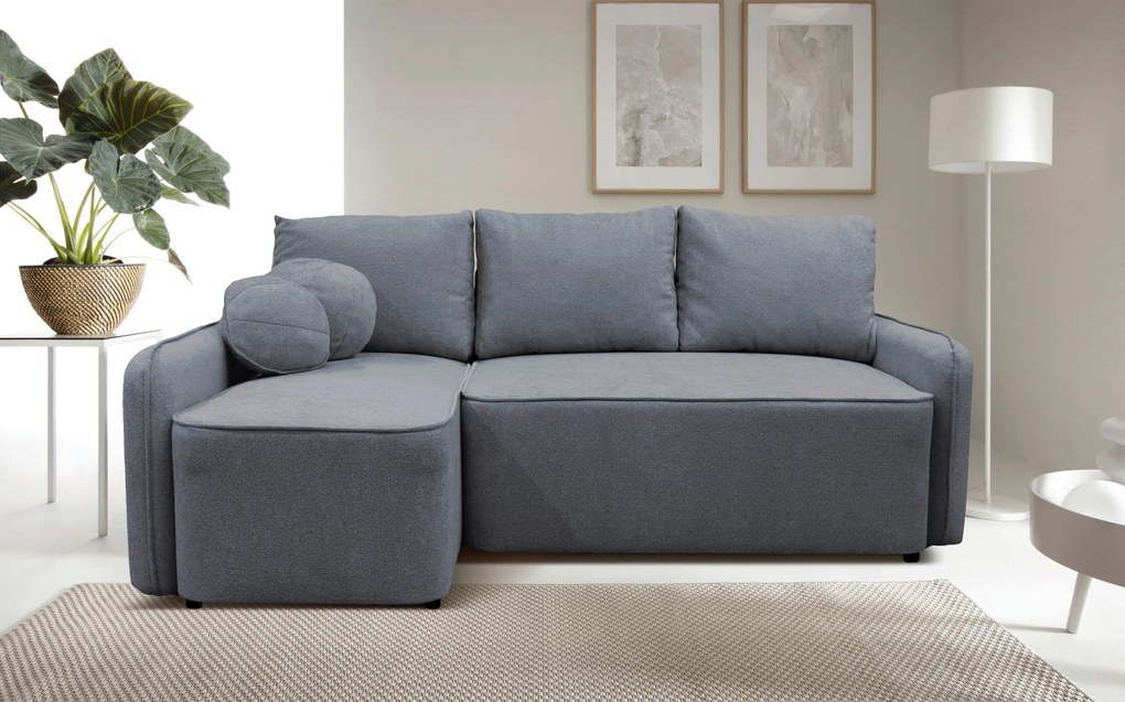 XXXLutz ROHOVÁ SEDAČKA, textil, sivá MID.YOU - Sedačky - 001574006713