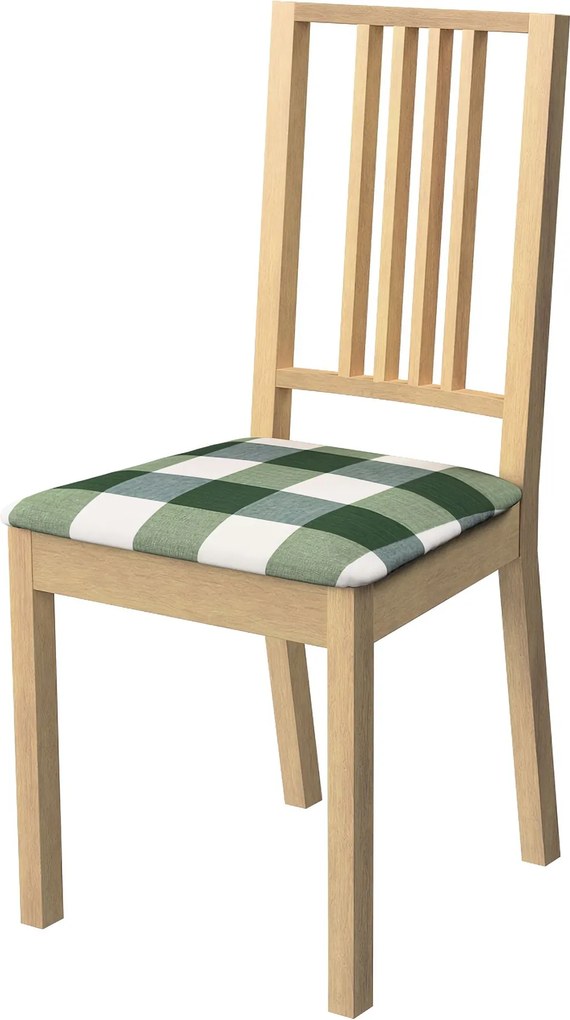 Poťah na stoličku Börje farba produktu zelená látka vzorované