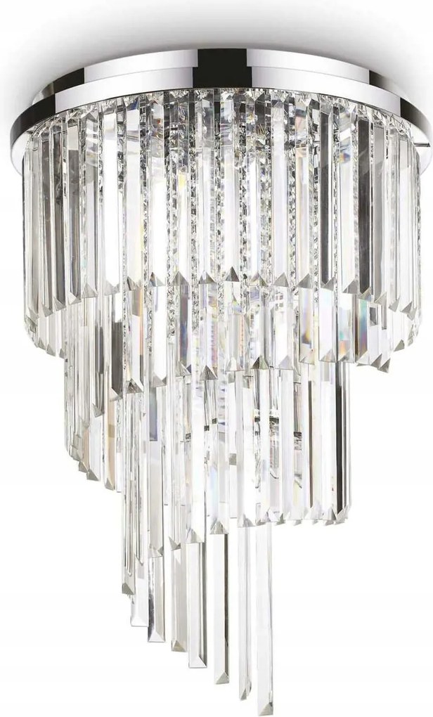 Stropné svietidlo Ideal Lux Carlton PL12 chróm 50cm E14 12x40W