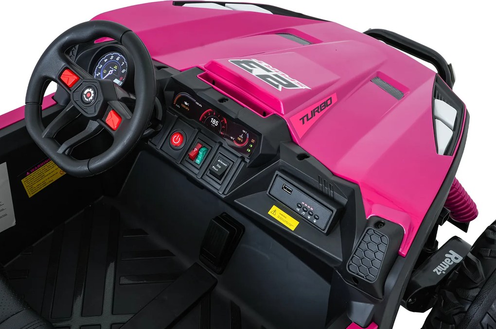 Ramiz Elektrická bugina TURBO 23 pre deti ružová