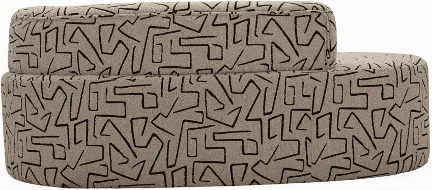 Béžová pohovka z textílie buklé 176 cm Nairobi – Mauro Ferretti