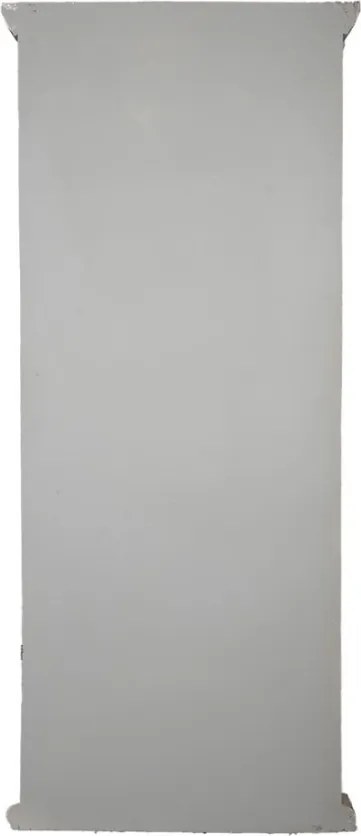 Bielo-šedá antik drevená knižnica Christiane - 80*36*195 cm