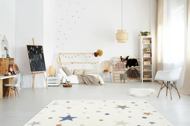 Koberec Esme Kids C5642A biely / krémový