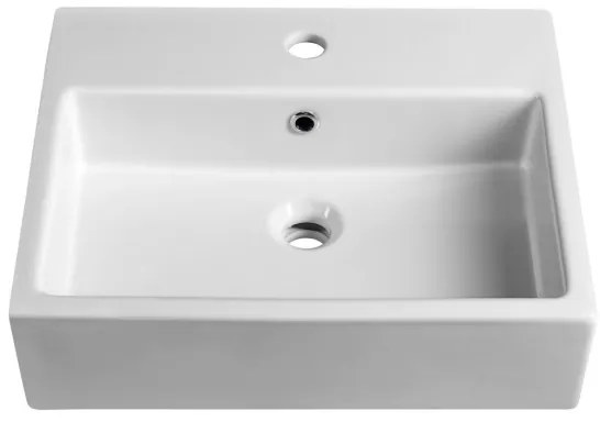Isvea - Polozapustené umývadlo PURITY 50x42 cm keramika/biela