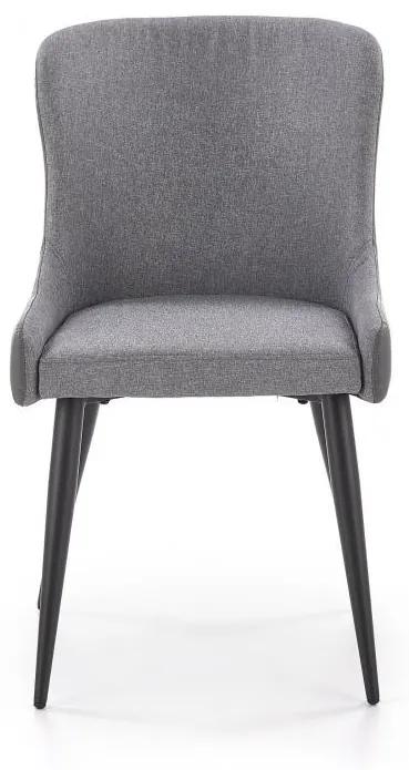 HALMAR, K-333 moderná čalúnená stolička, farba šedá