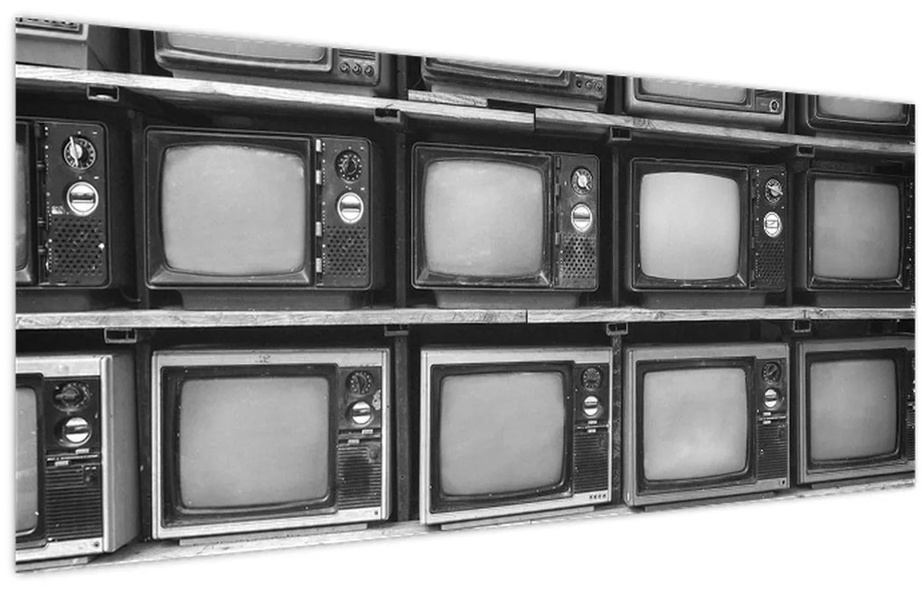 Obraz - Retro televízie (120x50 cm)