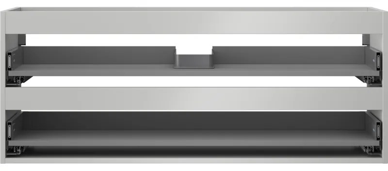 Mexen Box-A, závesná skrinka 120 cm, 2 zásuvky, matná sivá, 91AX0-1200-470-2-62
