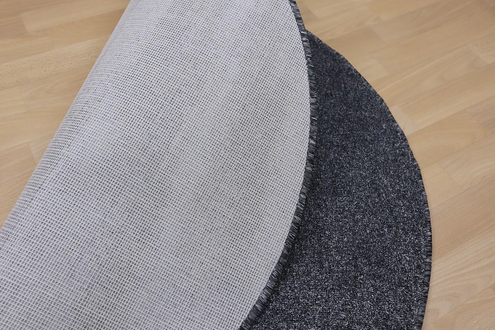 Vopi koberce Kusový koberec Apollo Soft antra kruh - 133x133 (priemer) kruh cm