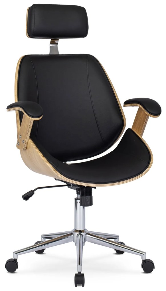 Kancelářská židle Fabian dub zlatý/černá