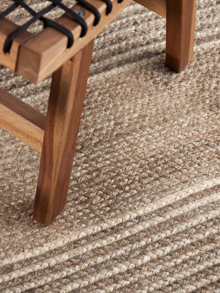 Hanse Home, Koberec behúň Juno 106329 Natural White Brown, 80x300, hnedá, chodba / predsieň