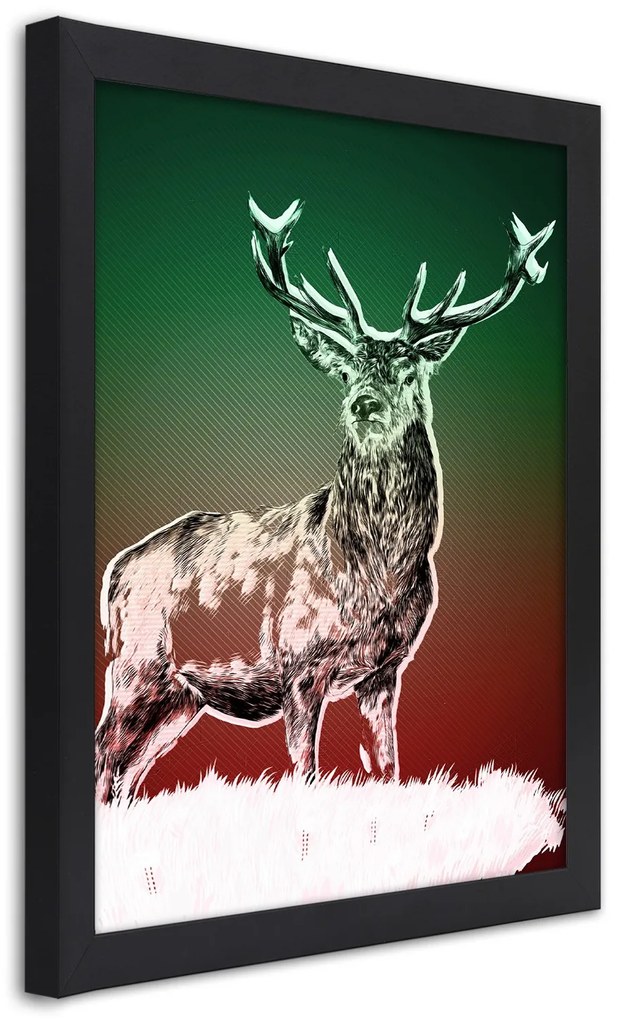 Gario Plagát Abstrakt jeleňa Farba rámu: Bez rámu, Rozmery: 30 x 45 cm
