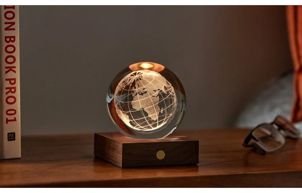 Tmavohnedá svetelná dekorácia na USB Amber – Gingko