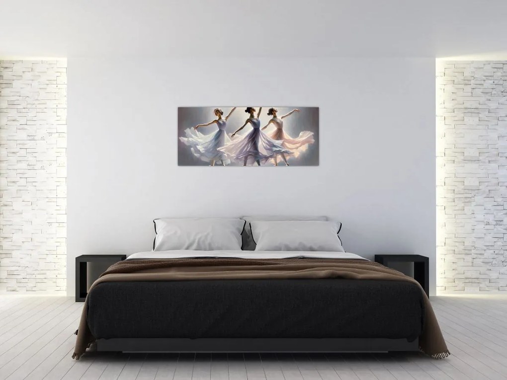 Obraz - Tri baletky (120x50 cm)