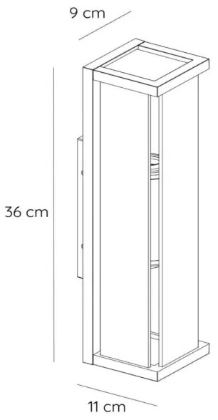 Lucide 27885/02/30 - Vonkajšie nástenné svietidlo CLAIRE 2xE27/15W/230V IP54