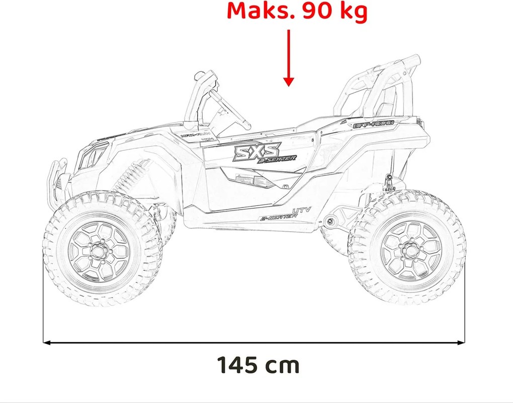 Ramiz UTV X3 Off-Road Čierna