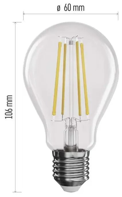 EMOS LED žiarovka Retro 7,5W E27 stmievateľná