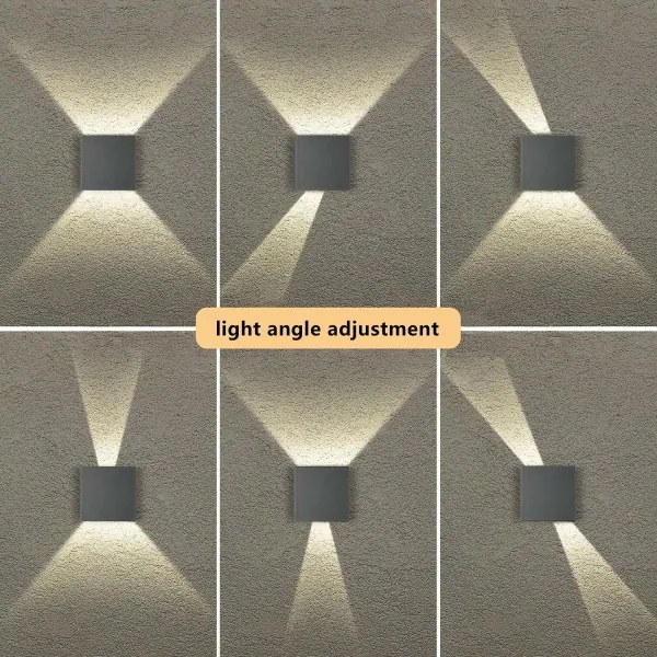 Brilagi – LED vonkajšie nástenné svietidlo DOUBLERAY, LED 4 W / 230 V, antracit, krytie IP65