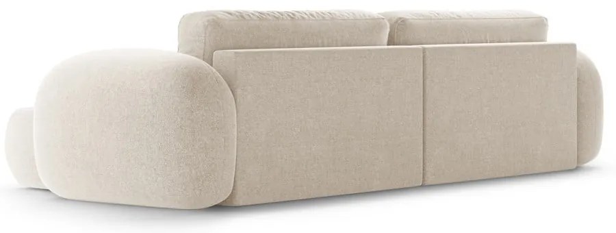 Béžová ženilková rozkladacia/s úložným priestorom rohová pohovka Tonale – Cosmopolitan Design