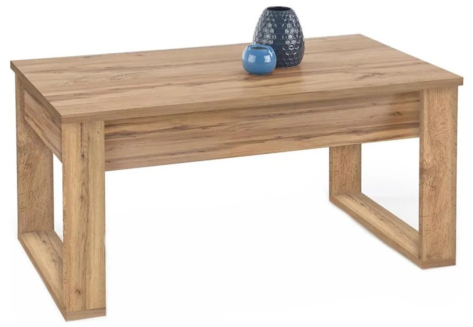 Konferenčný stolík NEA 52x110 cm hnedá/dub wotan