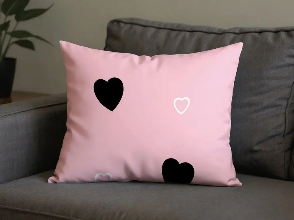 Polybavlnená obliečka na vankúš CORAZON POLY 70x90 cm, ružová
