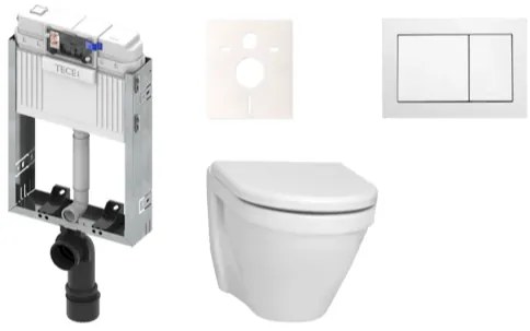 Cenovo zvýhodnený závesný WC set TECE na zamurovanie + WC Vitra S50 KMPLS50T, 1 ks