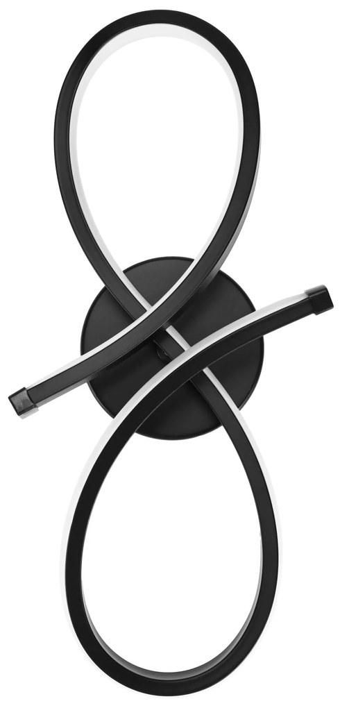 Toolight Toolight, LED nástenné svietidlo APP1050-W, čierna, OSW-01695