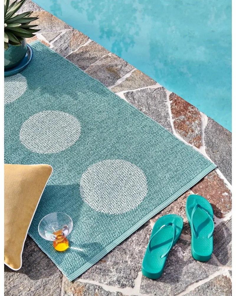 Tyrkysový vnútorný a vonkajší behúň 70x200 cm Vera Pop Jade – Pappelina