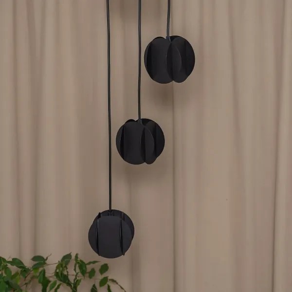 Luster na lanku GAMBIT 4xGU10/10W/230V čierny