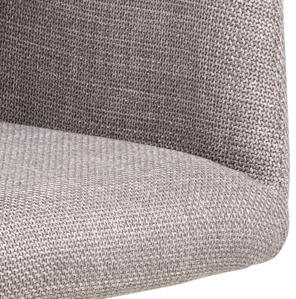 Sivé čalúnené jedálenské kreslá v súprave 2 ks Laura – Actona