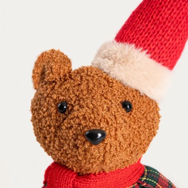 Vianočná dekorácia TARTAN medvedík 752261