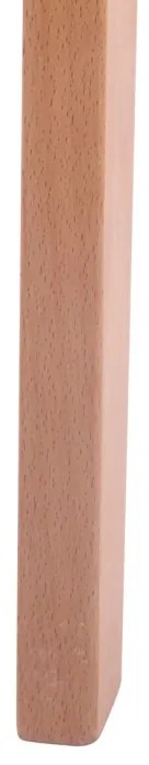 Jedálenský stôl okrúhly Viktor 90, nohy natura - v75 x Ø90 cm - Biela