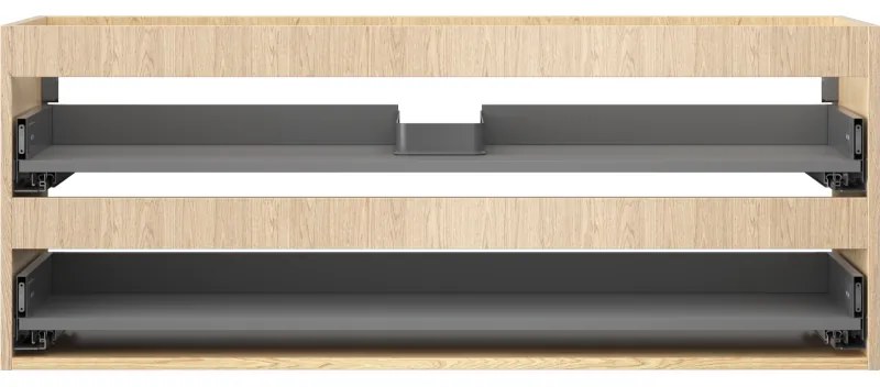 Mexen Box-A, závesná skrinka 120 cm, 2 zásuvky, dub, 91AX0-1200-470-2-81