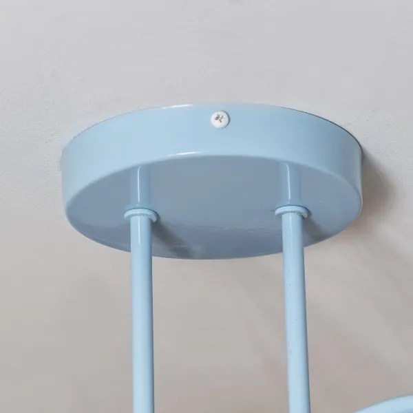 Prisadený luster OXFORD 2xE27/15W/230V modrá