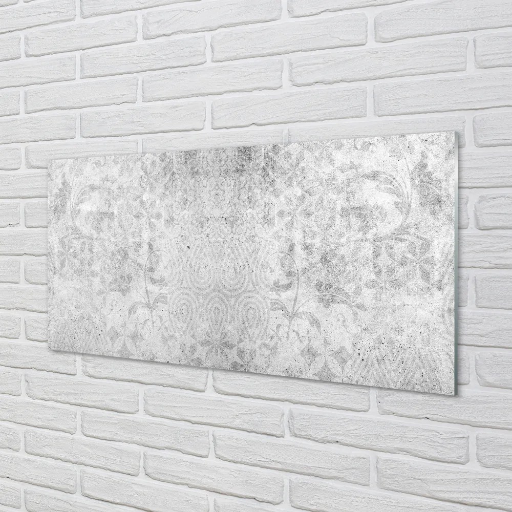 Sklenený obklad do kuchyne vzor kameň betón 125x50 cm