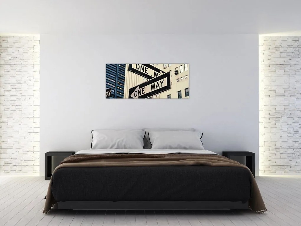 Obraz - New York ONE WAY (120x50 cm)