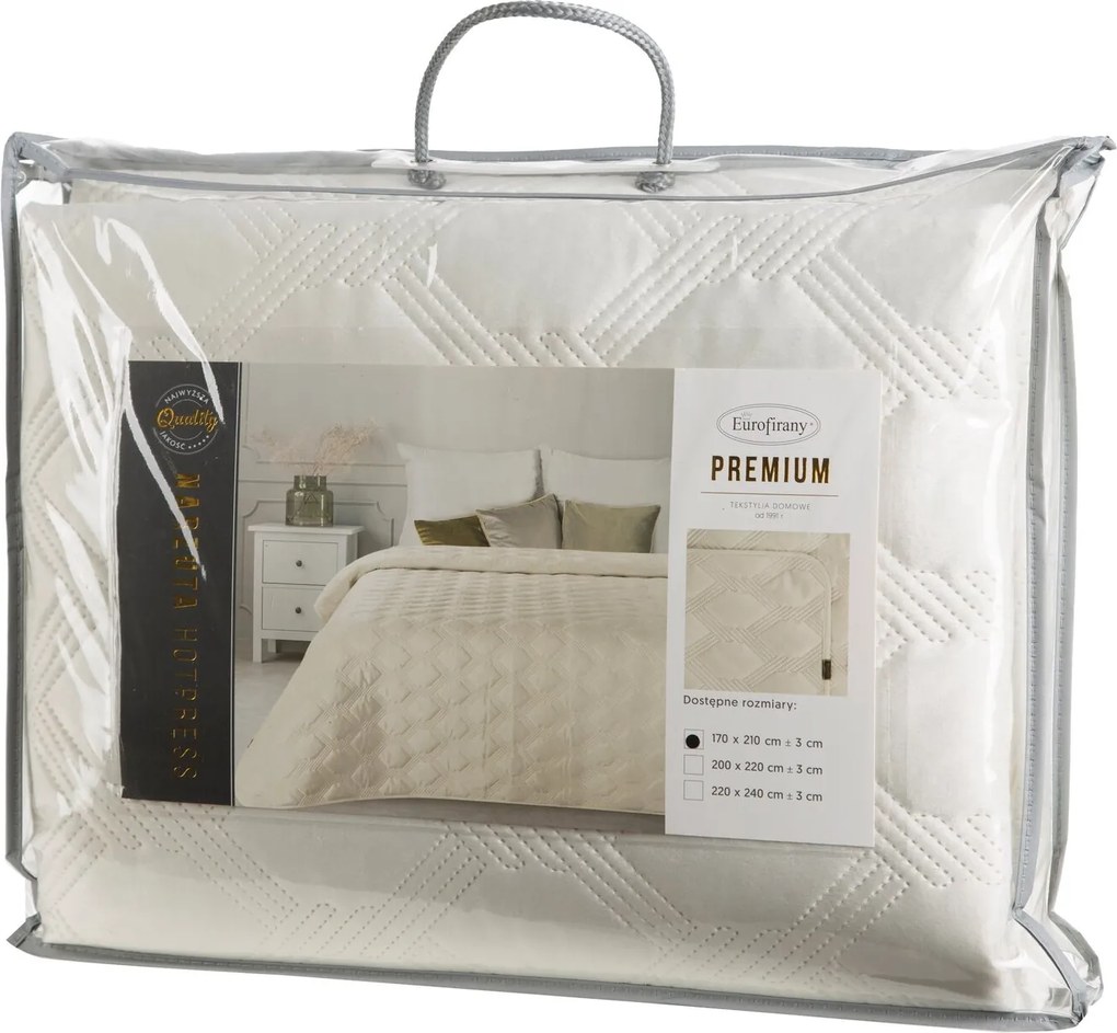 PREHOZ NA POSTEĽ SOFIA5 200X220 CM KRÉMOVÝ