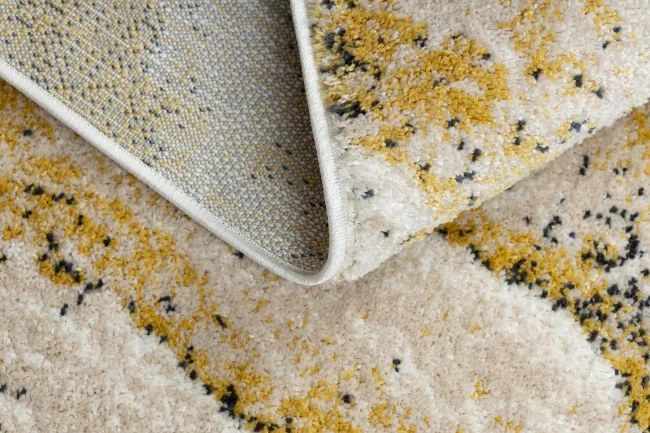 Koberec FUSION 9776 biely / žltý / krémový