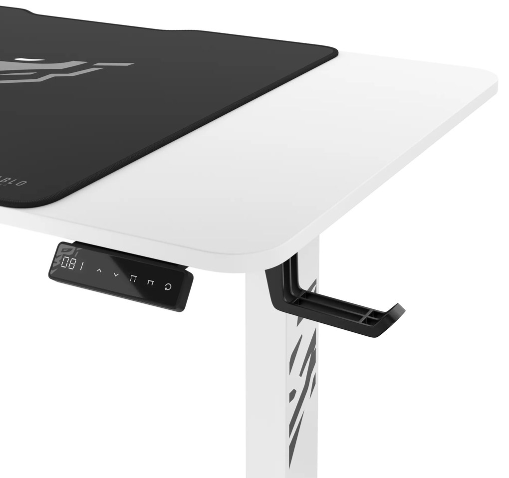 Výškovo nastaviteľný stôl Diablo X-Tensio 1100 biely