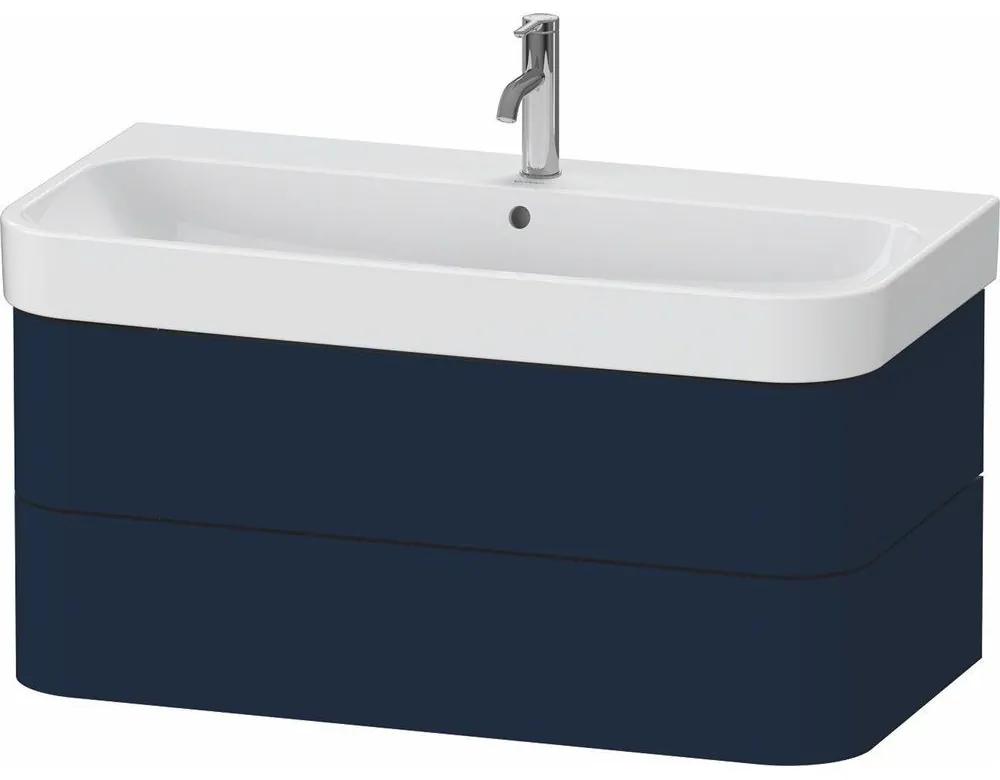 DURAVIT Happy D.2 Plus závesná skrinka pod umývadlo, 2 zásuvky, 975 x 490 x 415 mm, nočná modrá matná lakovaná, HP4388098980000